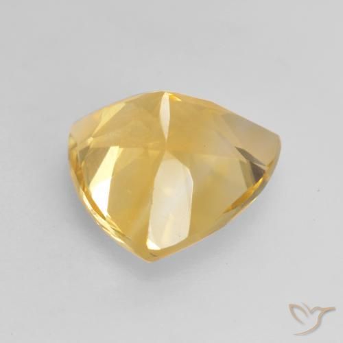 Citrino Dorato naturale da 2.20 ct, Taglio trillion, VVS-VS