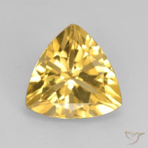 2.18ct Naturale Dorato Citrino, Taglio trillion, VVS-VS