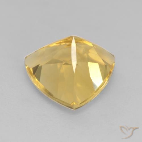 Citrino Dorato naturale da 2.18 ct, Taglio trillion, VVS-VS