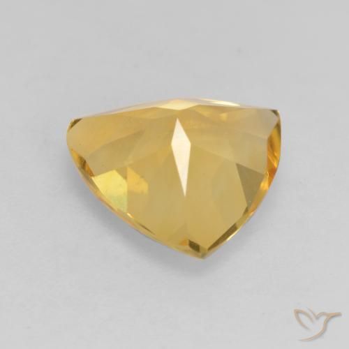 Citrino Dorato medio naturale da 1.96 ct, Taglio trillion, VVS-VS