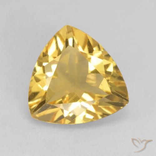 2.02ct Naturale Dorato Citrino, Taglio trillion, VVS-VS