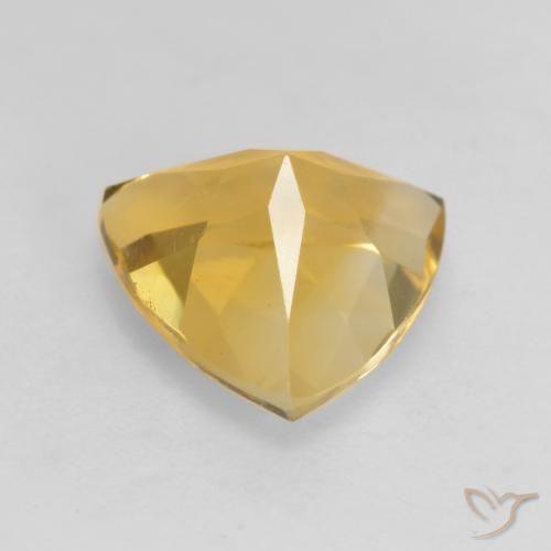 Citrino Dorato naturale da 2.20 ct, Taglio trillion, VVS-VS