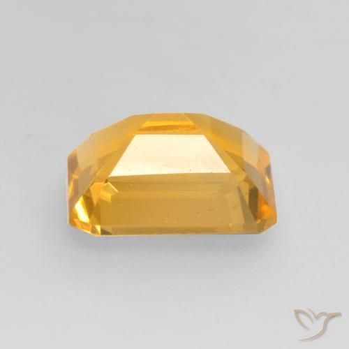 Citrino Dorato scuro naturale da 1.38 ct, Ottagonale / Taglio smeraldo, VVS-VS