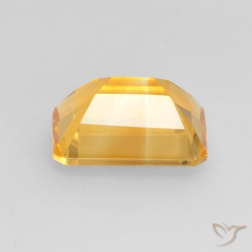 Citrino Arancio Dorato Profondo naturale da 1.39 ct, Ottagonale / Taglio smeraldo, VVS-VS