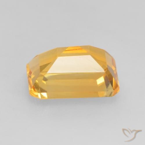 Citrino Dorato scuro naturale da 1.57 ct, Ottagonale / Taglio smeraldo, VVS-VS