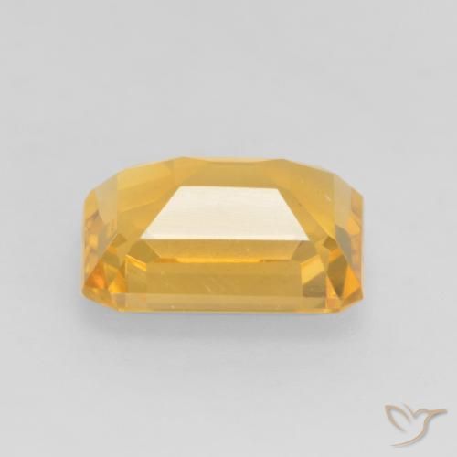 Citrino Dorato scuro naturale da 1.51 ct, Ottagonale / Taglio smeraldo, VVS-VS