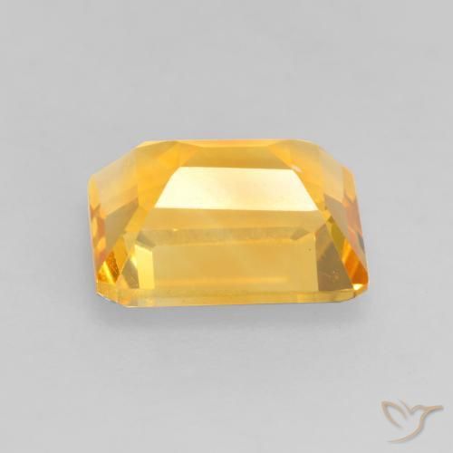 Citrino Oro brillante naturale da 1.55 ct, Ottagonale / Taglio smeraldo, VVS-VS