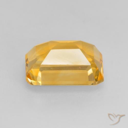 Citrino Dorato scuro naturale da 1.54 ct, Ottagonale / Taglio smeraldo, VVS-VS