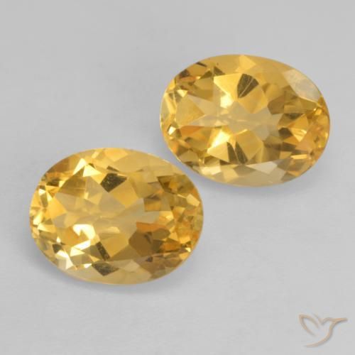Gemme di Citrino Arancio dorato naturale da 3.57 ct, Ovale, VS