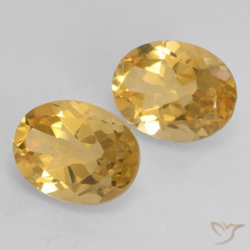 Gemme di Citrino Arancio Dorato Profondo naturale da 3.42 ct, Ovale, VVS-VS