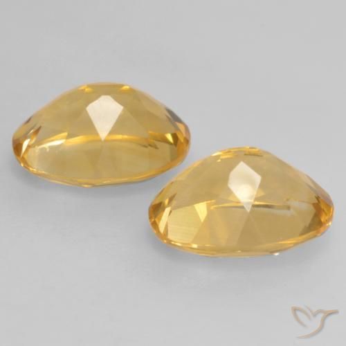 Gemme di Citrino Arancio Dorato Profondo naturale da 3.42 ct, Ovale, VVS-VS
