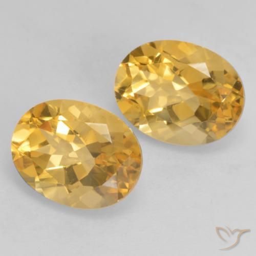 Gemme di Citrino Dorato medio naturale da 3.55 ct, Ovale, VVS-VS