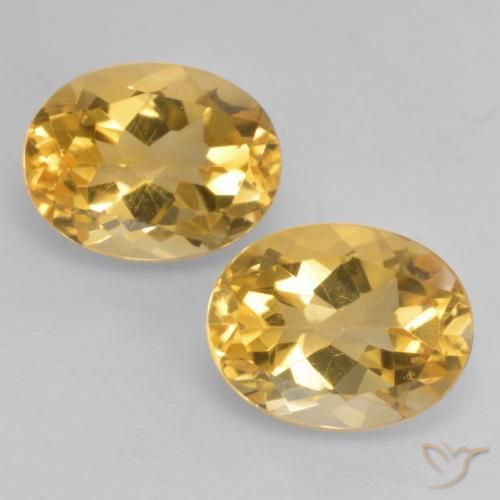 3.67ctw Naturale Arancio Dorato Profondo Citrino, Ovale, VVS-VS