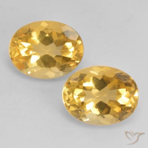 3.45ctw Naturale Arancio dorato Citrino, Ovale, VVS-VS