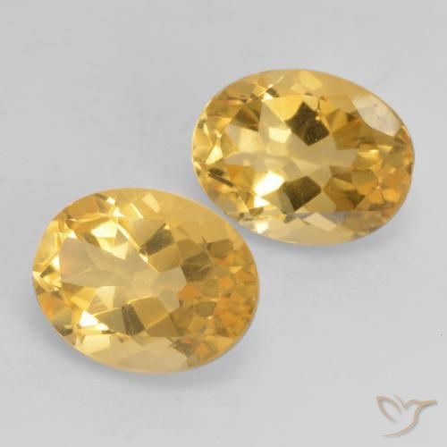 Gemme di Citrino Arancio dorato naturale da 3.45 ct, Ovale, VVS-VS