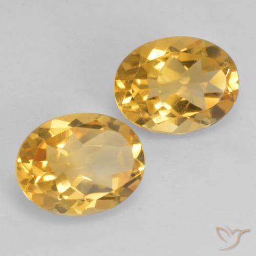 Gemme di Citrino Arancio dorato naturale da 3.07 ct, Ovale, VVS-VS