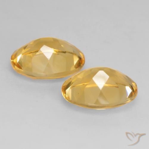 Gemme di Citrino Arancio dorato naturale da 3.07 ct, Ovale, VVS-VS