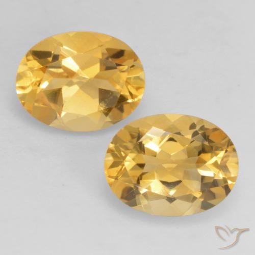 3.52ctw Naturale Arancio dorato Citrino, Ovale, VVS-VS