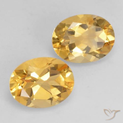 Gemme di Citrino Arancio dorato naturale da 3.52 ct, Ovale, VVS-VS