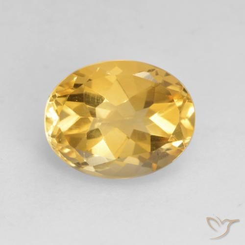 1.83ct Naturale Dorato medio Citrino, Ovale, VVS-VS