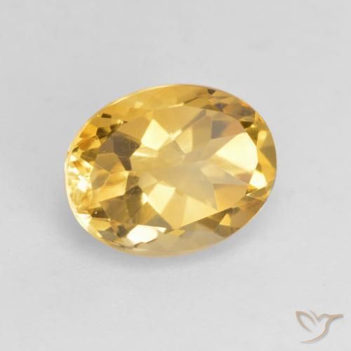 Citrino Dorato medio naturale da 1.83 ct, Ovale, VVS-VS