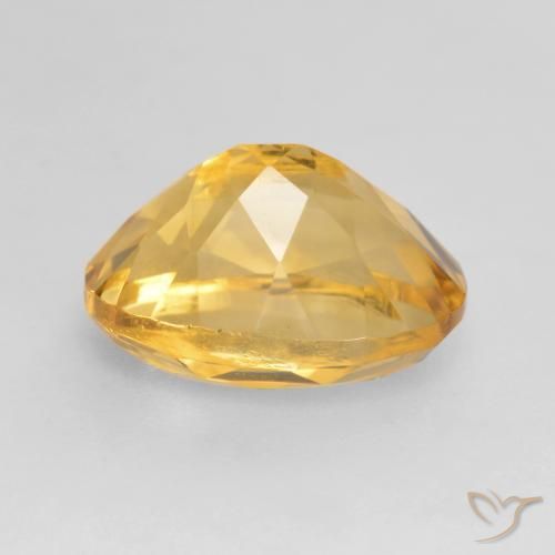 Citrino Dorato medio-scuro naturale da 1.97 ct, Ovale, VVS-VS