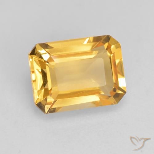 Citrino Oro brillante naturale da 1.65 ct, Ottagonale / Taglio smeraldo, VVS-VS