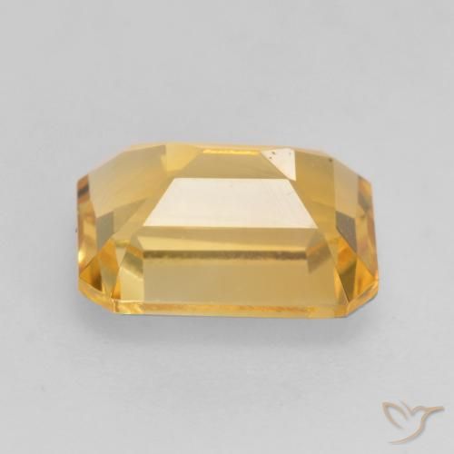 Citrino Oro brillante naturale da 1.60 ct, Ottagonale / Taglio smeraldo, VVS-VS