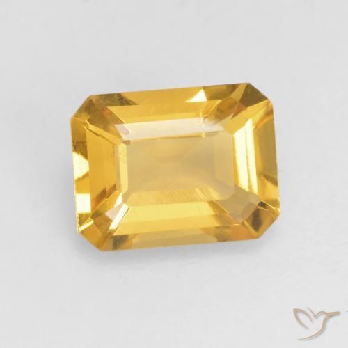 Citrino Oro brillante naturale da 1.34 ct, Ottagonale / Taglio smeraldo, VVS-VS