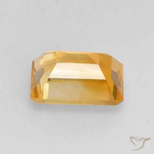 Citrino Dorato scuro naturale da 1.54 ct, Ottagonale / Taglio smeraldo, VVS-VS