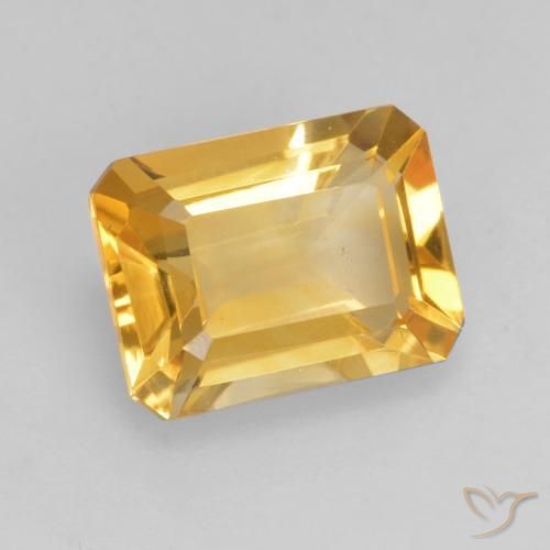 Citrino Arancio Dorato Profondo naturale da 1.49 ct, Ottagonale / Taglio smeraldo, VVS-VS