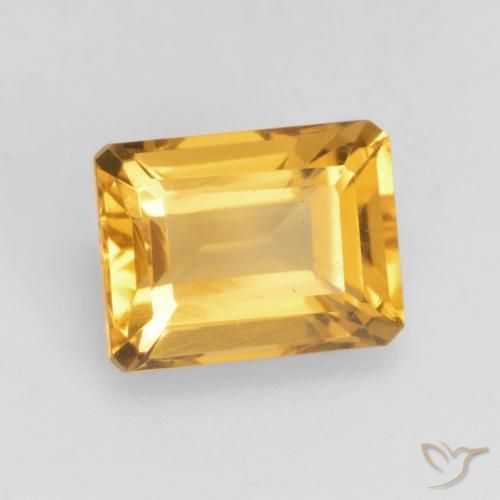 Citrino Oro profondo naturale da 1.71 ct, Ottagonale / Taglio smeraldo, VVS-VS