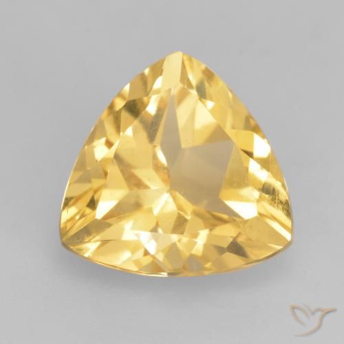 2.34ct Naturale Oro medio Citrino, Taglio trillion, VVS-VS