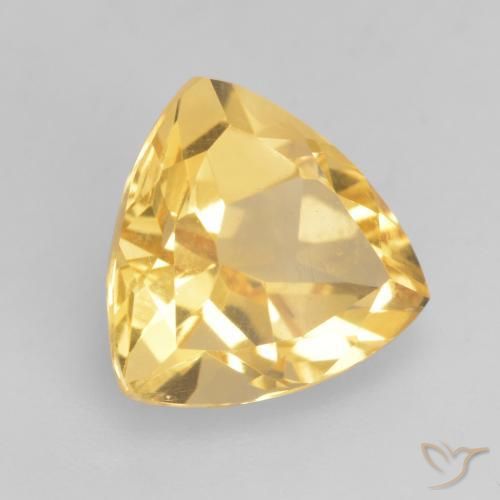 Citrino Oro medio naturale da 2.34 ct, Taglio trillion, VVS-VS