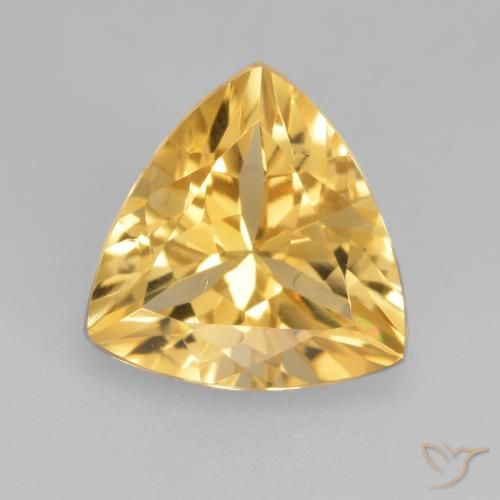 2.00ct Naturale Oro Citrino, Taglio trillion, VVS-VS