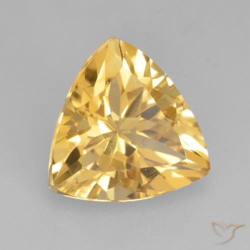 Citrino Oro naturale da 2.00 ct, Taglio trillion, VVS-VS