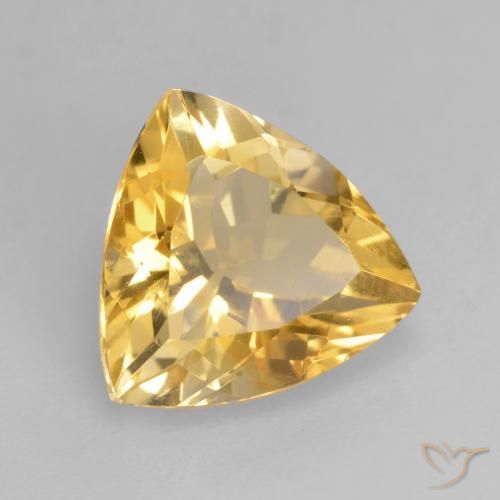 Citrino Arancio dorato naturale da 1.98 ct, Taglio trillion, VVS-VS