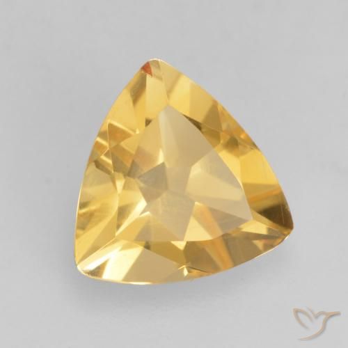 Citrino Oro medio naturale da 1.29 ct, Taglio trillion, VS