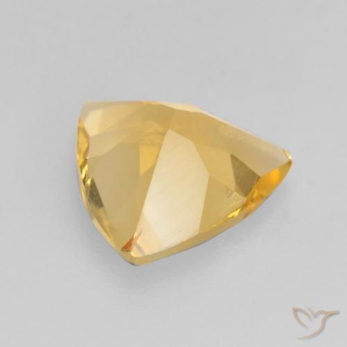 Citrino Oro medio naturale da 1.29 ct, Taglio trillion, VS