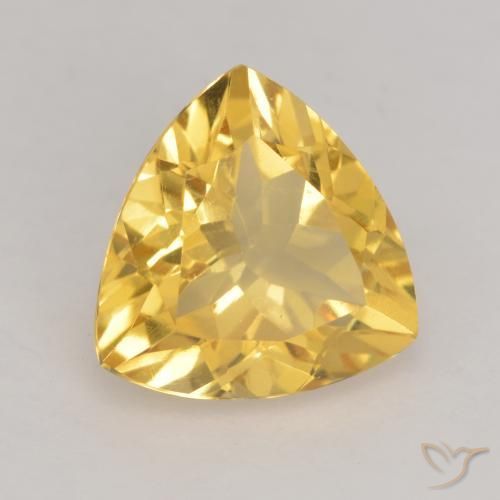 Citrino Dorato naturale da 2.10 ct, Taglio trillion, VVS-VS