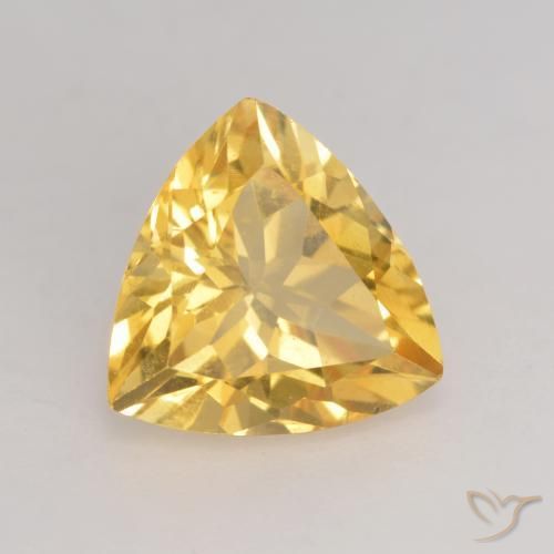 Citrino Oro medio naturale da 2.11 ct, Taglio trillion, VVS-VS