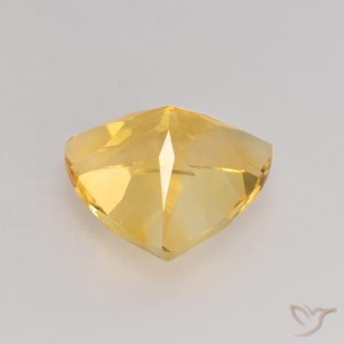 Citrino Oro medio naturale da 2.11 ct, Taglio trillion, VVS-VS