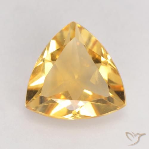 1.99ct Naturale Oro brillante Citrino, Taglio trillion, VVS-VS