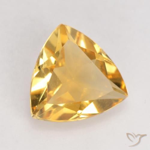 Citrino Oro brillante naturale da 1.99 ct, Taglio trillion, VVS-VS