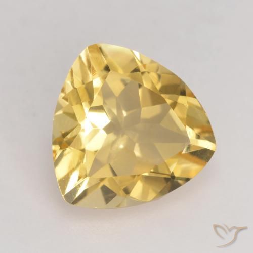 Citrino Oro naturale da 1.88 ct, Taglio trillion, VVS-VS