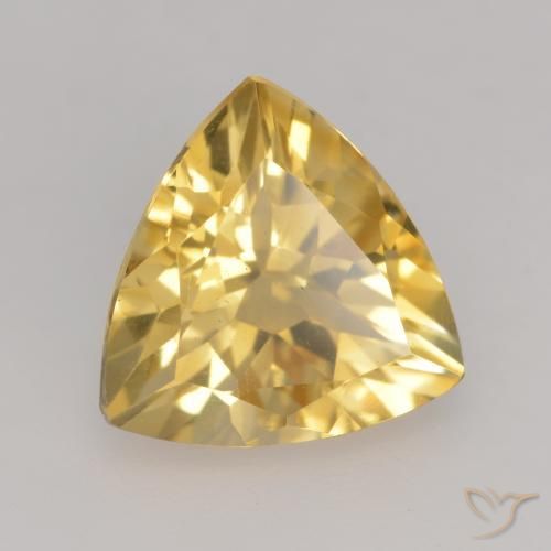 Citrino Oro medio naturale da 2.15 ct, Taglio trillion, VVS-VS