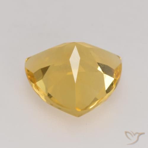 Citrino Dorato medio naturale da 2.15 ct, Taglio trillion, VVS-VS
