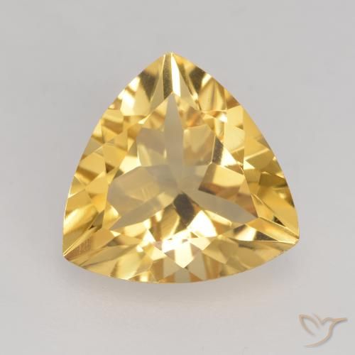 2.02ct Naturale Oro Citrino, Taglio trillion, VVS-VS