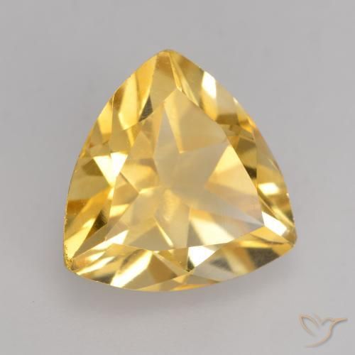 Citrino Oro brillante naturale da 2.14 ct, Taglio trillion, VVS-VS