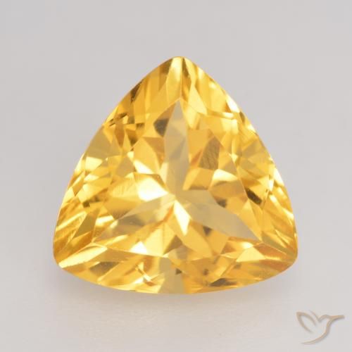 2.47ct Naturale Oro medio Citrino, Taglio trillion, VVS-VS